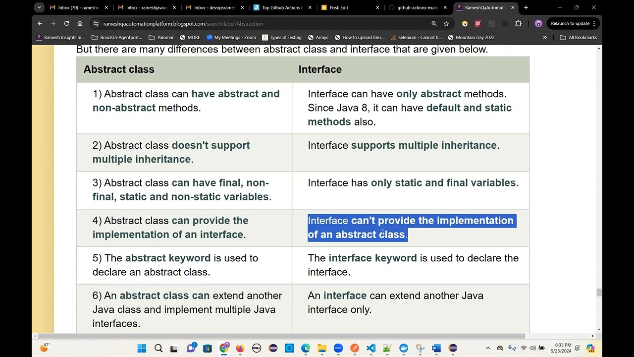 CoreJava Abstraction Interface Programs  May 25 2024