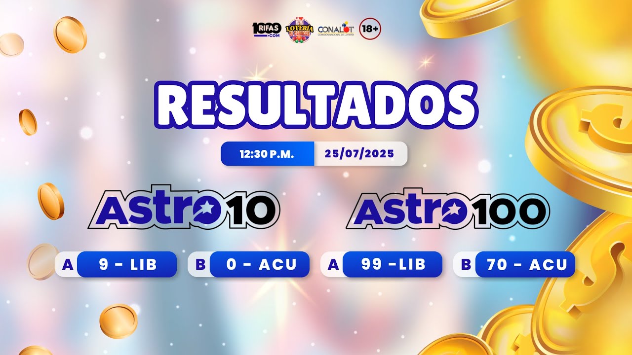 Sorteo: 1.896 Astro 100-10 / 12:30 M / 25-07-2025