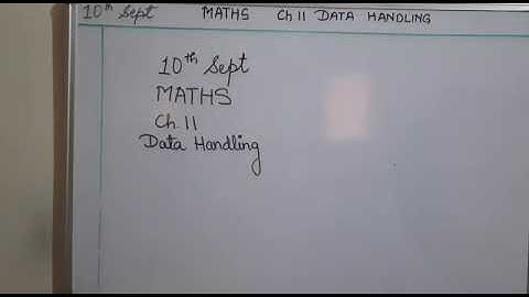 class 3 chapter 11 data handling introduction