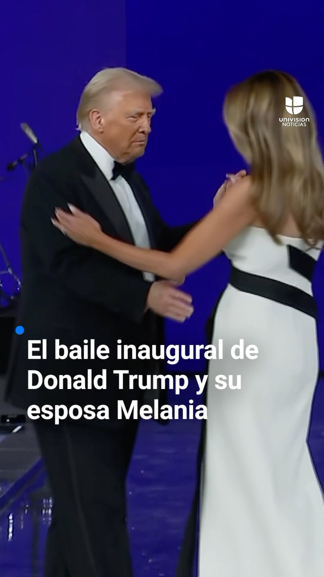 El baile inaugural de Donald Trump y su esposa Melania