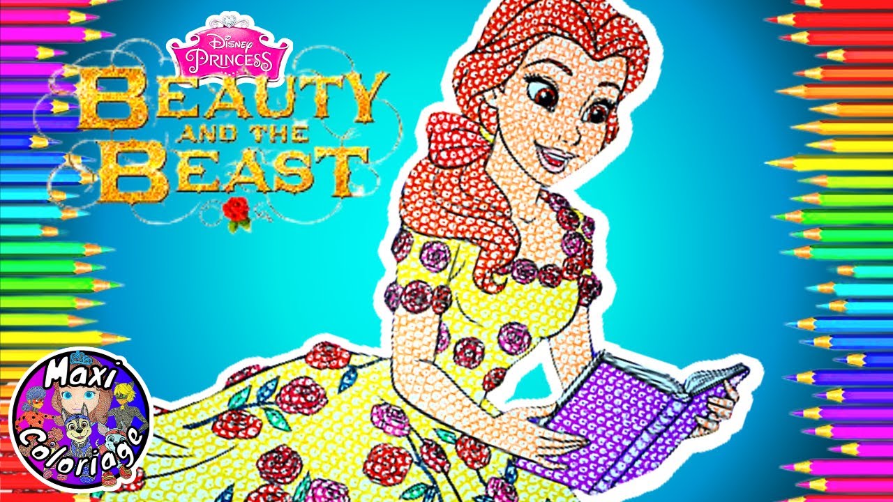 Comment Colorier et Dessiner La Belle et la Bête DISNEY - How to Color