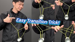 [Easy & Flashy] Multi-Step Green Triangle Transition [REWIND Yo-Yo Trick Tutorial] #yoyo #tutorial