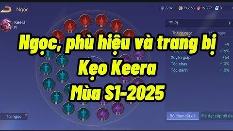 Bảng ngọc Keera mới nhất 2025 (cập nhật ngày 16/4/2025)#rov #lienquanmobile #gameaov #lienquan