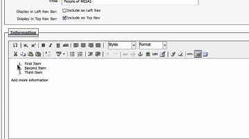 The TinyMCE WYSIWYG Editor in Cascade Server
