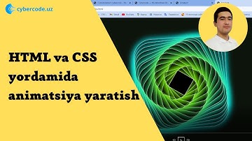 HTML va CSS yordamida animatsiya yasash