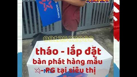 Từng bước Hướng dẫn cách [THÁO → LẮP]  quầy booth nhựa gấp gọn-booth sampling nhựa bán hàng di động