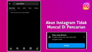 Cara Mengatasi Akun Instagram Tidak Ditemukan Di Pencarian
