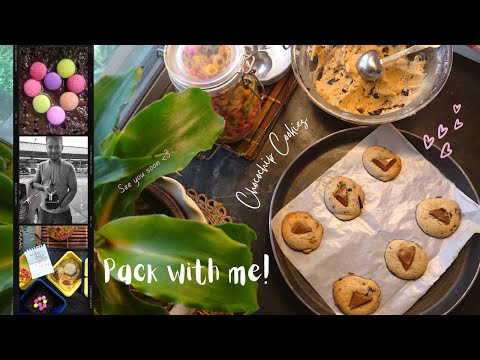 The Best Homemade CHOCOLATE CHIP COOKIES recipe | See you soon :') | Pack some snacks with me.