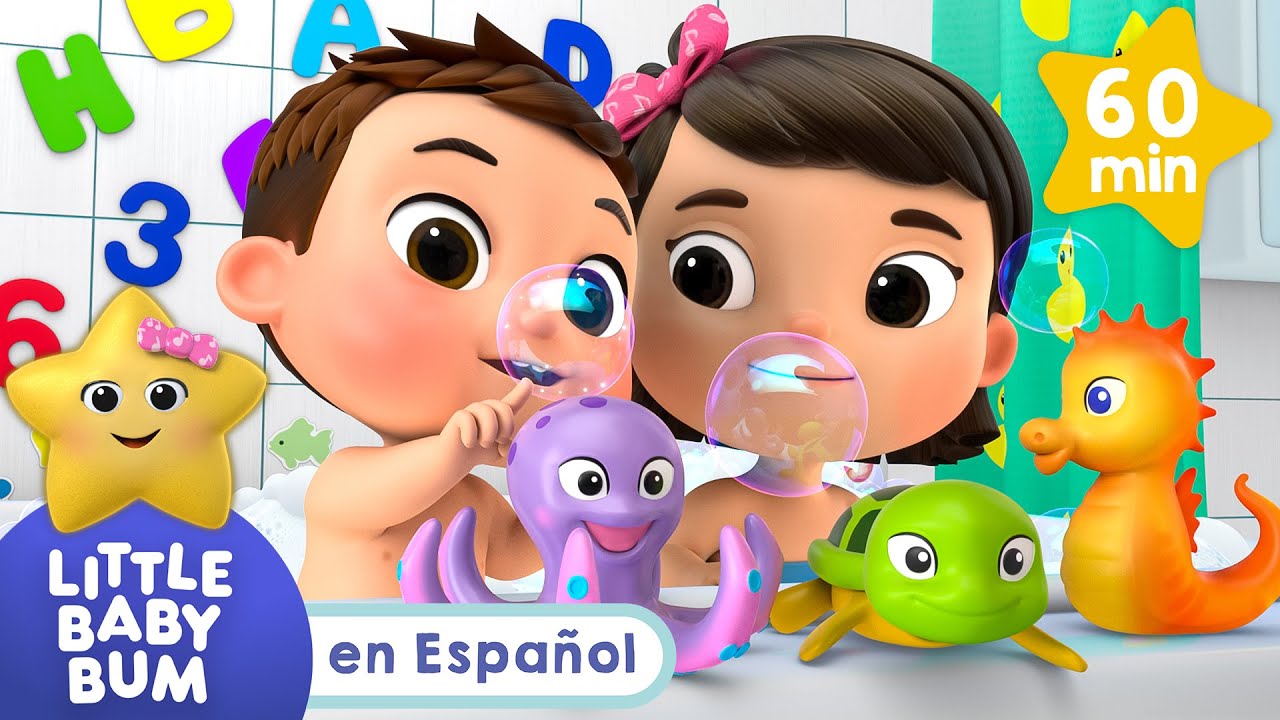 Buscar y encontrar a la hora del baño | Canciones Infantiles 🎵 | Little Baby Bum Español