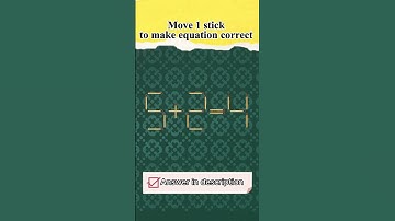 Мatchstick puzzle №502 Move 1 stick to make equation correct