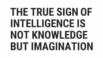 The True Sign Of Intelligence Is Not Knowledge But Imagination | Albert Einstein | Top Quotes Online