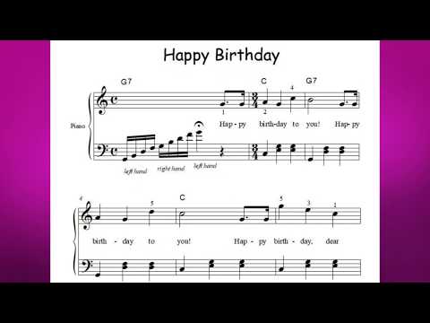 Chord happy piano birthday How To