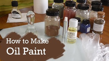 How to Make Oil Paint Handmade from Powdered Pigment Miguel Bevia