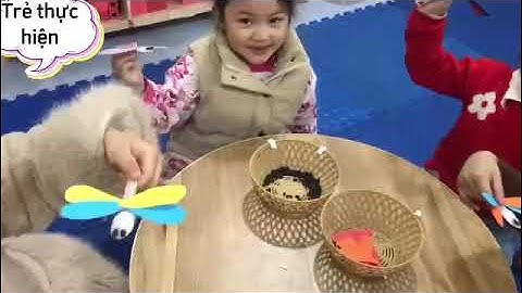 Hoạt động tạo hình (EDP) Làm con chuồn chuồn, Lớp MG 4T Làng Hoả, Trường MN Vân Hán