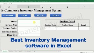 Inventory Management System in Excel | Excel Inventory Management (Without VBA)