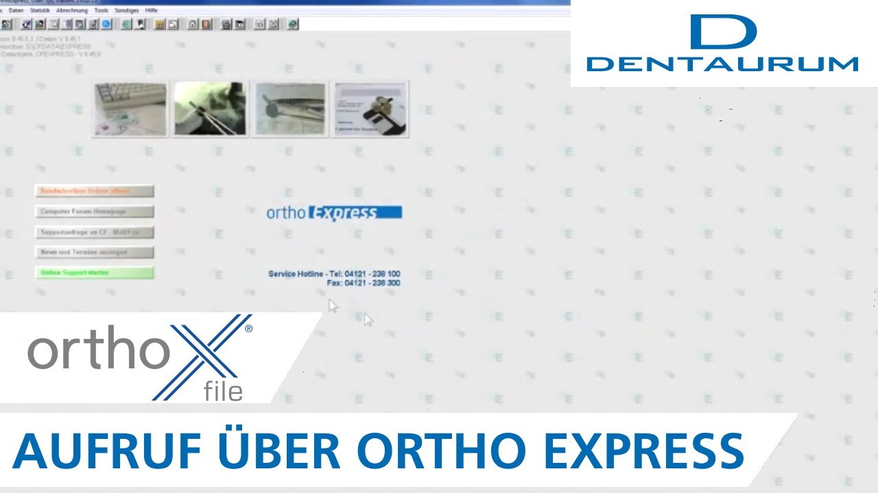 orthoExpress Aufruf orthoX® File (Digitale Kieferorthopädie) YouTube