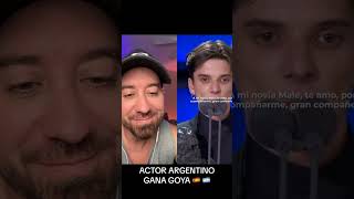 ACTOR ARGENTINO 🇦🇷 GANA GOYA EN ESPAÑA 🇪🇸 #goya #actor #argentino #matiasrecalt