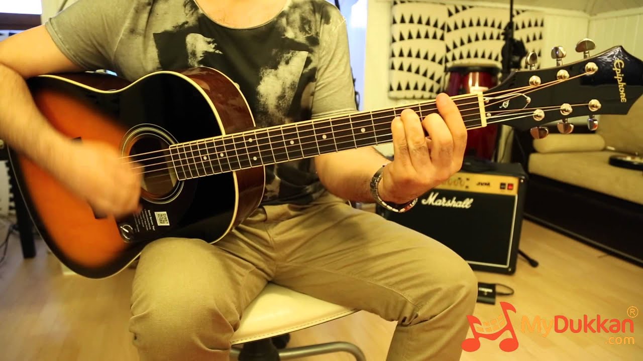 Epiphone AJ-220S - Akustik Gitar İncelemesi (Hızlı Video) - YouTube
