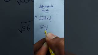 Approximate value#shorts#viral#trending#maths