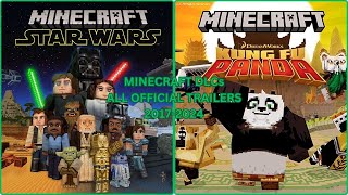 Minecraft x Minecraft DLCs All Official Trailers 2017-2024
