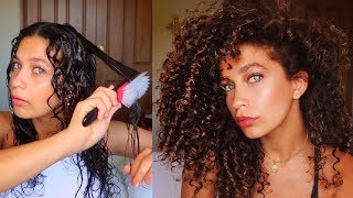 HOW TO STYLE & APPLY PRODUCT TO 3B CURLY HAIR | Jayme Jo