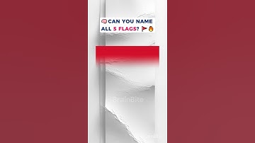 Kun je alle 5 vlaggen opnoemen? 🚩🔥 | Makkelijke vlaggenquiz