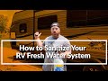 How to sanitize your rvs fresh water system  use bleach to clean