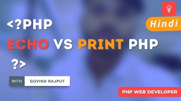 echo and print in php | what is the difference between echo and print in php|