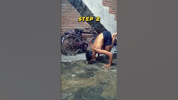 L-sit to handstand tutorial 💯 #tutorial #skills #calisthenics #fitness #trending #shorts