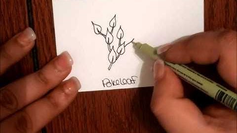 Tangle Tutorial - Pokeleaf