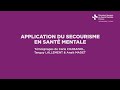 Application du secourisme en sant mentale  tmoignages