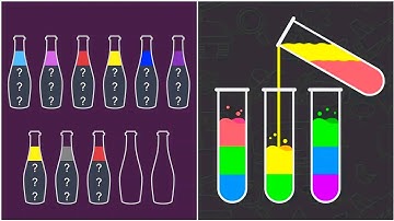 Water Sort Puzzle Gameplay 35 , Android Games ios Walkthrough Simulator Think Brain Puzzle