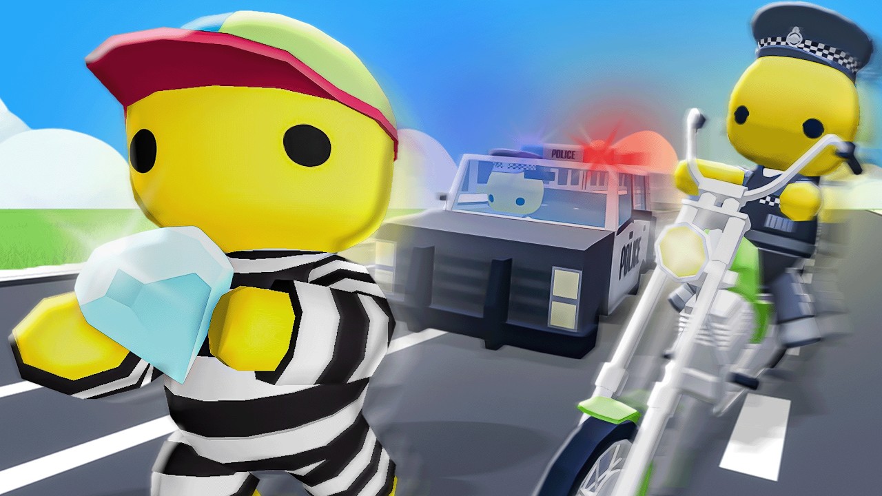 Cops vs Robbers in Wobbly Life... will they catch me?!