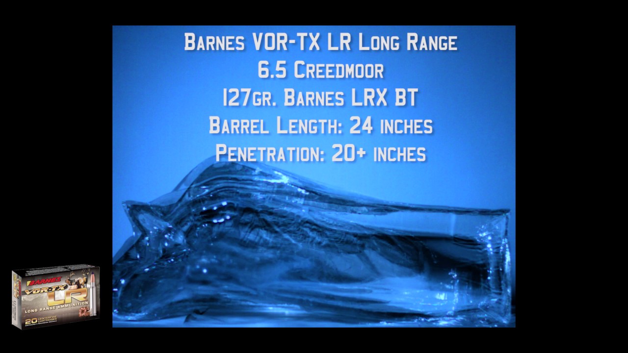 Barnes Vortex Ballistics Chart