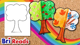 Colorful 3D Seasons Tree Craft! | Create with Bri Reads