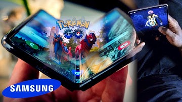 Playing Pokemon Go on Samsung Galaxy Z Fold 3