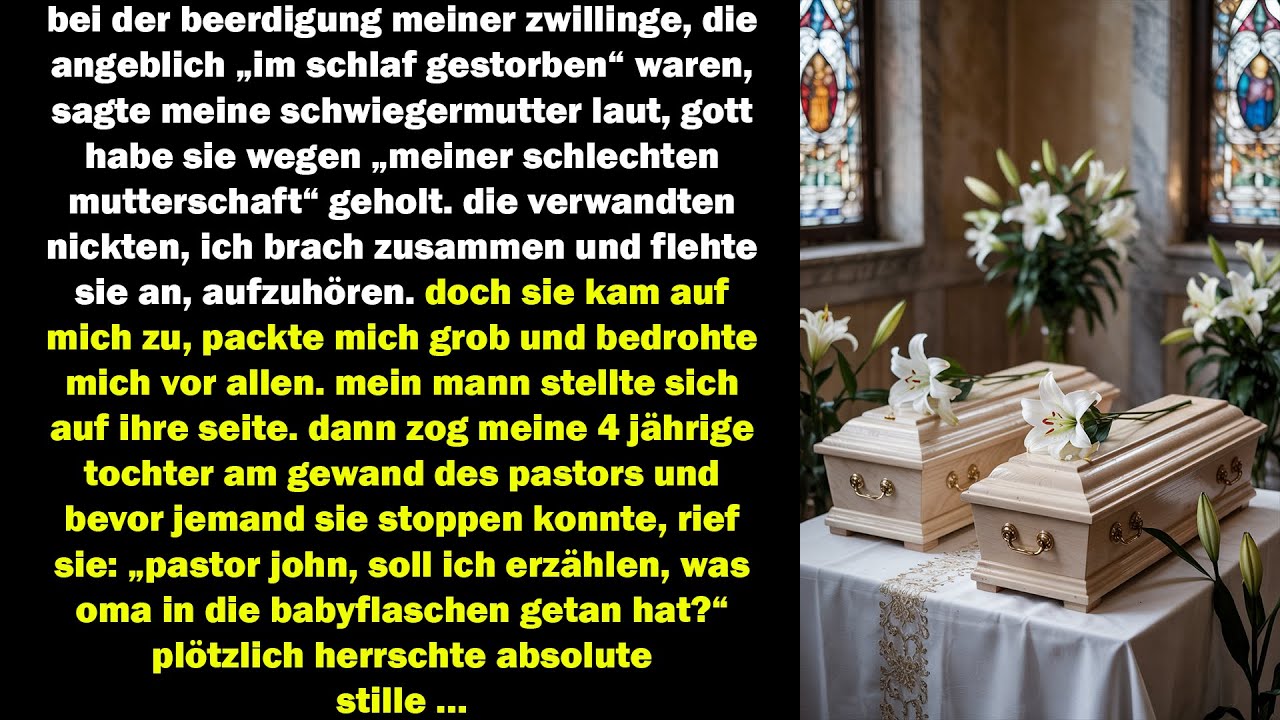 bei der beerdigung verstummten alle – als meine tochter enthüllte, was oma wirklich getan hatte