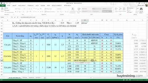 Hướng dẫn sử dụng file Excel tính kết cấu trong Robot Structural   Elsoft vn