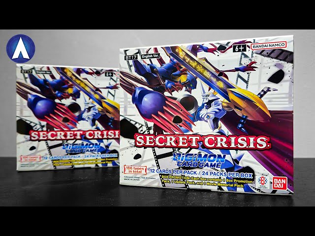 DOUBLE SECRET RARE!!! BT17 Secret Crisis Box Opening & Unboxing | Digimon  Card Game & Digimon TCG - YouTube