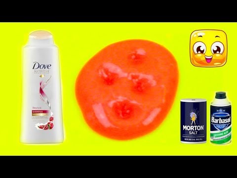 How To Make Slime With Shampoo Salt And Shaving Cream Without Glue Borax Cornstarch Recipe Diy
