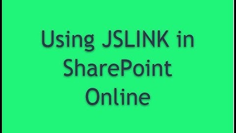 Using JSLINK to override list display