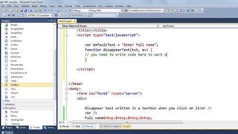 Disappear Default Text which is written in Textbox Code in asp.net C#