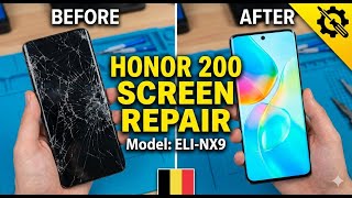 Honor 200 (ELI-NX9) Curved Screen Replacement | Professional Repair in Belgium 🇧🇪#honor #200