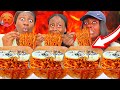 LAST TO STOP EATING EXTREME HOT SPICY NOODLES WINS!! 🔥🥵