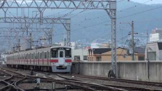 【山陽電鉄】5000系5010F%直通特急(青)梅田行@甲子園('11/12){Sanyo5000@Koshien}