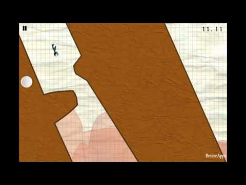 Wingsuit Stickman Death Valley Walkthrough (Level 19 iphone, ipod touch Gameplay)