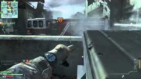 COD MW3 Domination - Throwing Knife Hitmarker!!! On Interchange Map