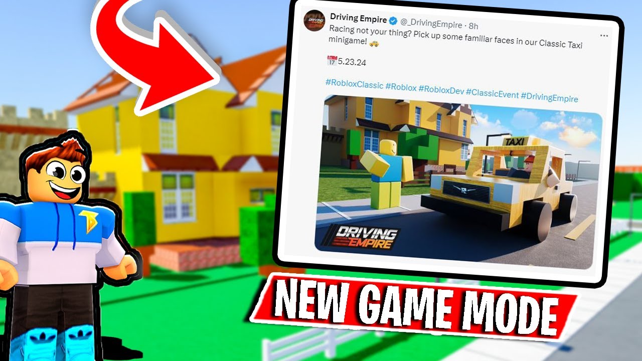 New *ROBLOX CLASSIC* Coming To Driving Empire! (NEW MAP, TAXI MODE, AND MORE!)