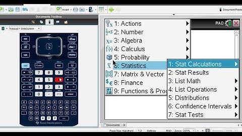 5 Number Summary TI Nspire