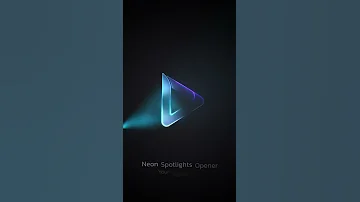 3d Logo Animation Neon Spotlights Logo Reveal Intro Opener 